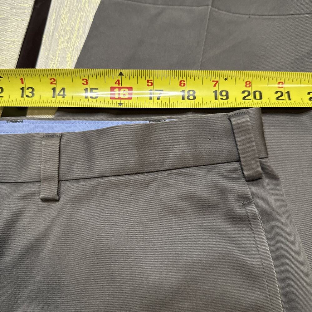 Brooks Brothers Advantage Chino Clark Pants Mens 40x32 Gray Cotton Khaki - Picture 4 of 8